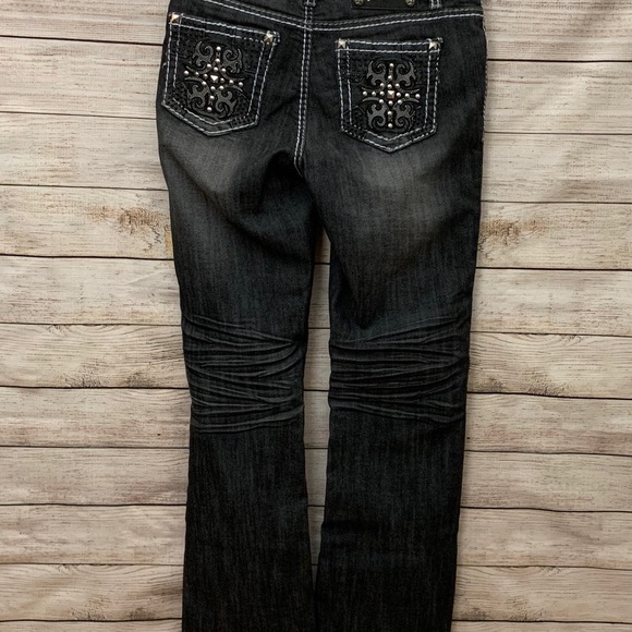 SUKO JEAN | Black Jeans & Silver Embellishments - Picture 5 of 6